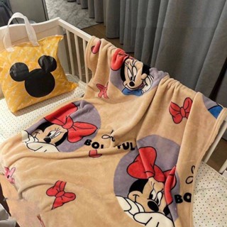 [พร้อมส่ง] ผ้าห่มลายการ์ตูน Disney ผ้าห่มน่ารักงานฮิต ผ้าห่มนาโน ✔️ผ้าห่ม+ถุง