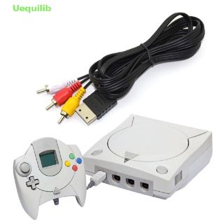 Uequilib 1.8ม. คอมโพสิต AV เสียง วิดีโอ ทีวี สายเคเบิลอะแดปเตอร์ สําหรับ SEGA Dreamcast RCA สายไฟ ใหม่