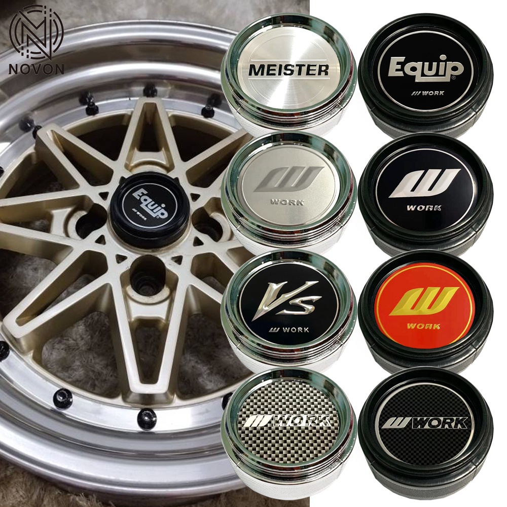 1pc 66/62mm Meister WORK กลางหมวกสําหรับทํางาน emotion ขอบกลาง hubcaps รถ universal VS WORK ครอบคลุมหมวก