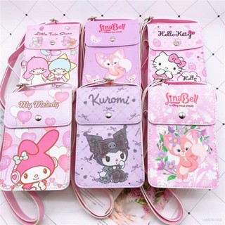 Ns3 กระเป๋าสะพายไหล่ กระเป๋าถือลําลอง ลายการ์ตูนอนิเมะ Sanrio Hello Kitty mymelody LittleTwinStars LinaBell Kuromi แฟชั่น สําหรับนักเรียน