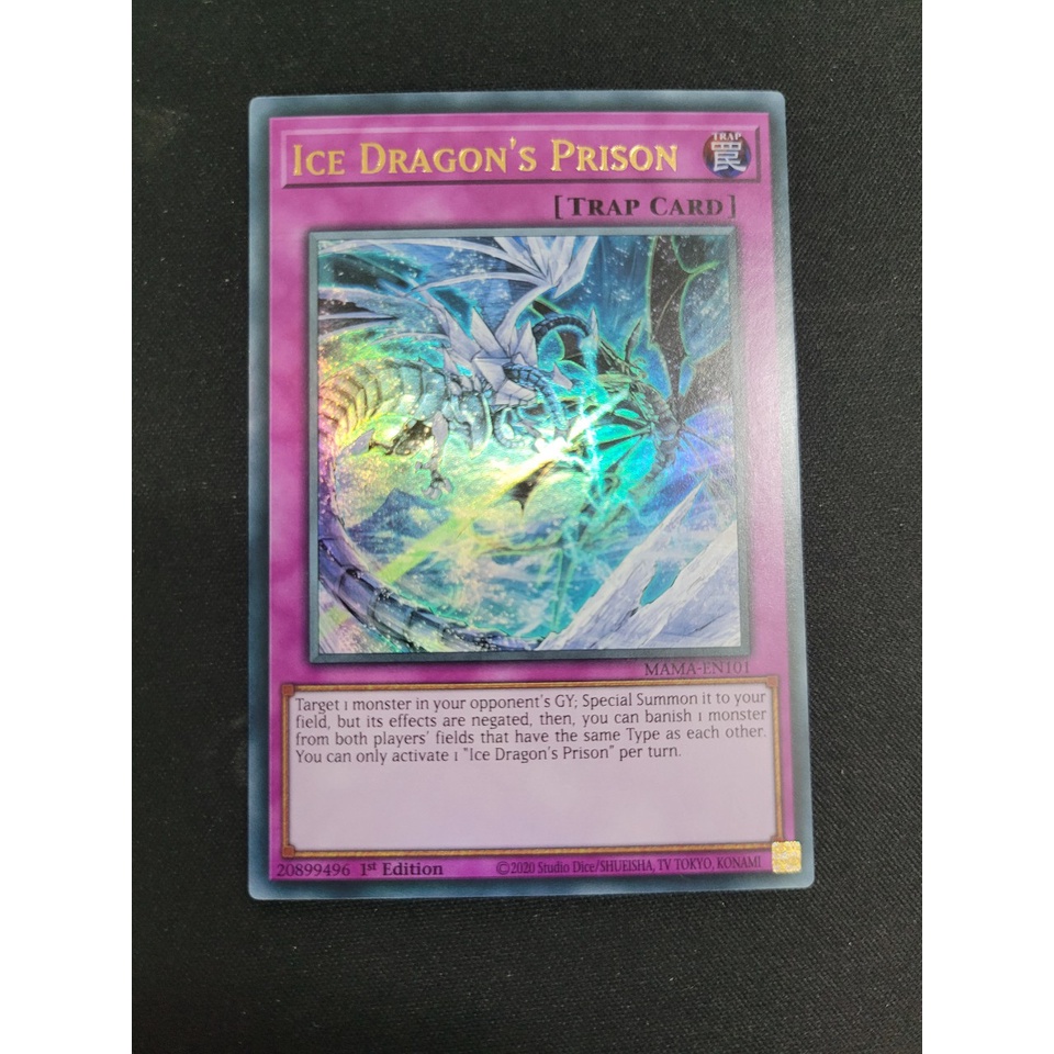 การ์ด Yugioh - TCG (UK) - นักโทษมังกรน้ําแข็ง / MAMA-EN101