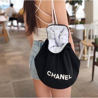 กระเป๋า CC VIP PREMIUM GIFT DRAWSTRING Black Canvas Drawstring