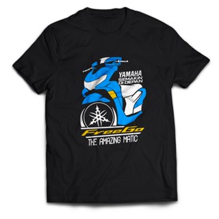 เสื้อยืด ลายยานยนต์ Motro Yamaha Freego 125 สําหรับผู้ชาย และผู้หญิง