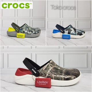 รองเท้าแตะ Crocs Literide army Camoue สําหรับผู้ชาย