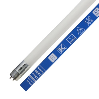 TOSHIBA หลอดนีออนยาว LED 18W แสงขาว (DL) ไฟเข้าทางเดียว (มอก.1995-2551 / มอก.2779-2562) ขนาด 121.3 ซม.