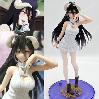 โมเดล Overlord Albedo (Coreful ~ Knit Dress Ver.) 22cm Succubus Merciful Pure-White Devil Packed in Box Ainz Ooal Gown PVC Open Chest Turtleneck Model TAiTO Figure