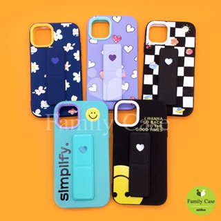 I11/14/14pro/14pro max เคสมือถือประกบ 2ชิ้น นิ่ม TPU พิมพ์ลายการ์ตูนติดขาตั้งแม่เหล็ก ตั้งได้ พับเก็บเรียบเนียนไม่แกะกะ