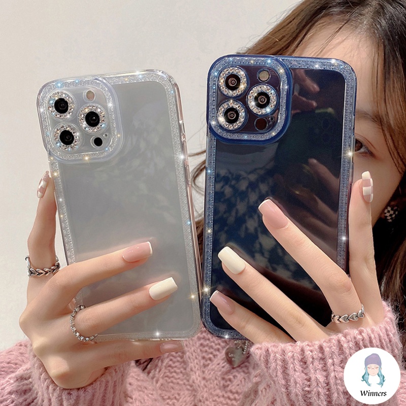 หรูหราเงาG Litterเพชรเคสโทรศัพท์เข้ากันได้สําหรับIPhone 16 15 14 13 12 11 Pro Max X XR 8 7 Plus SmoothบางกันกระแทกClear Soft TPUปกหลัง ราคา ถูกที่สุด ดีลบีเคเค แกลเลอรีภาพที่ 2