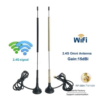 เสาอากาศ Wifi High Gain 15dBi External Omni 2.4G Wifi Internal Copper Antenna With Magnetic Burton