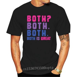 GILDAN 【เสื้อยืดพลัสไซซ์】เสื้อยืด ผ้าฝ้าย 100% พิมพ์ลายธง Both Is Great Bisexual สําหรับผู้ชาย และผู้หญิง