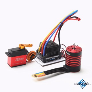 Aird มอเตอร์ไร้แปรงถ่าน กันน้ํา Combo 3650 2300 3100 3600 4500 5200kv 25 กก. Servo 60a Esc สําหรับ Hsp Hpi Traxxas