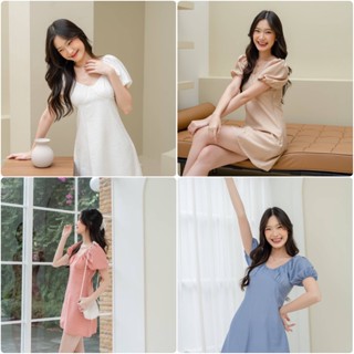 (ลด 100.- กดผ่านไลฟ์ 2ทุ่ม - เที่ยงคืน) Demi mini dress มินิเดรสสุดน่ารัก