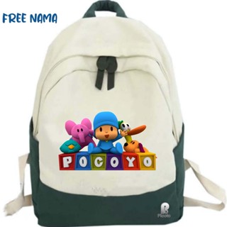 Pocoyo กระเป๋าเป้สะพายหลัง กระเป๋านักเรียน เครื่องแต่งกาย สําหรับทุกเพศ