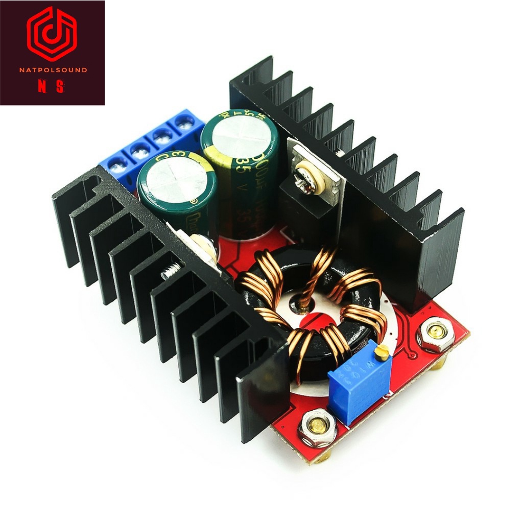 อุปกรณ์แปลงพาวเวอร์ซัพพลาย8.5-40 10-30V เป็น 12-35V 10-50vStep Up CV CC 150W 15A 10A DC DC DC ปรับได้