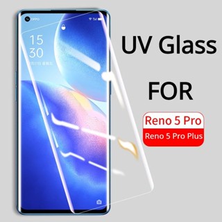 กระจกนิรภัยโค้ง แบบเต็มจอ สําหรับ OPPO Reno 8T 5G 9 Pro+ 5 4 Pro Plus