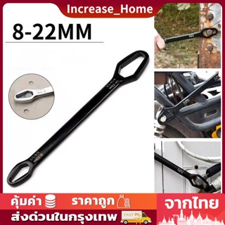 ประแจอเนกประสงค์ 8-22mm. บล็อคขันน๊อต 15in1 ปากตาย ครอบจักรวาล ประแจขันน๊อต หกเหลี่ยม ประแจข้าง ขันใต้อ่าง ด้ามขัน 2