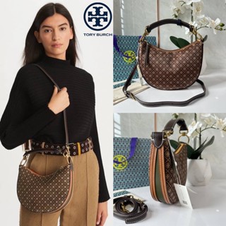 TORY BURCH T MONOGRAM CALF HAIR MINI CRESBAG