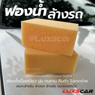 ฟองน้ำล้างรถ เกรดพรีเมียม เหนียวนุ่ม ทนทาน คืนตัว ไม่ขาดง่าย Luxscar