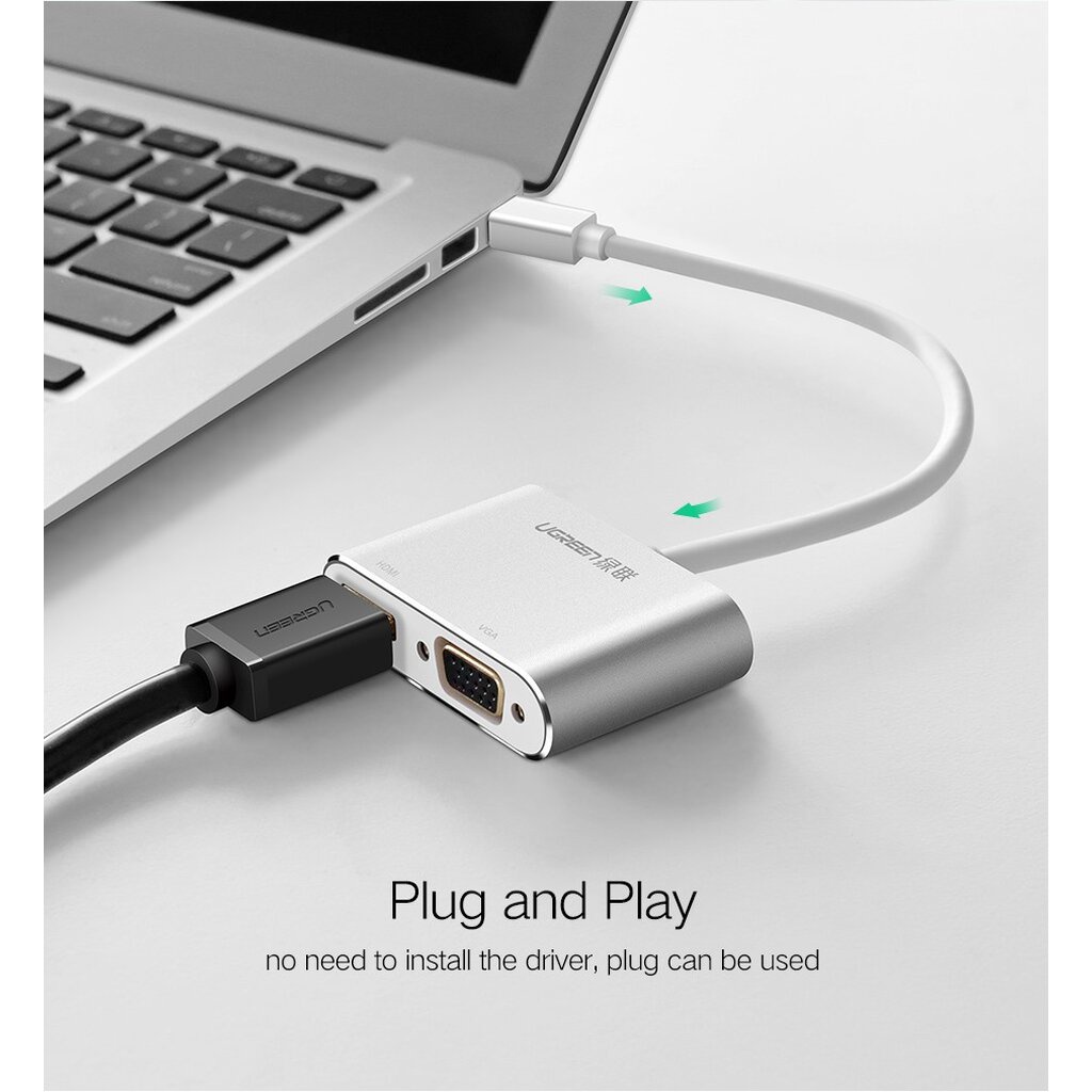 UGREEN (MD115) Converter Mini Display Port TO HDMI + VGA #5