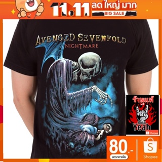 เสื้อวง Avenged Sevenfold เสื้อยืด อะเว็นจด์เซเวนโฟลด์ A7X เสื้อยืดผู้ชาย Rock เสื้อวินเทจ RCM1213