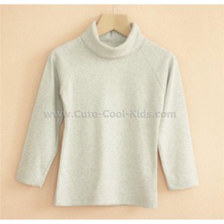 TLB-597 เสื้อแขนยาวเด็กชาย sweater คอเต่า สีเทา Size-120 (5-6Y)