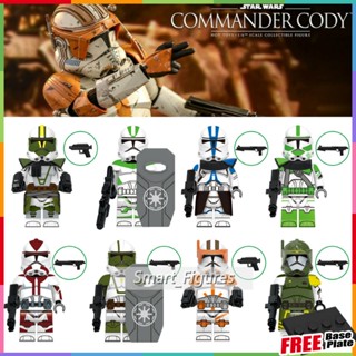 Star Wars Minifigures Commander Cody Doom Appo Anaxes Doom Trooper 442nd Clone Trooper ของเล่นตัวเลขขนาดเล็ก X0345