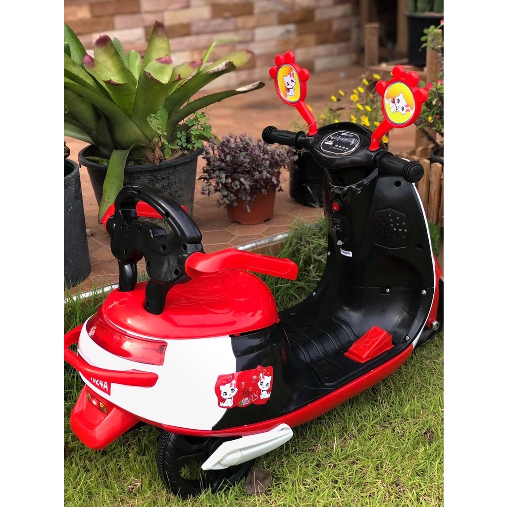 Np Toys รถแบตเตอรี่เด็ก รถเด็กนั่ง มอไซค์เจ้าแมวเหมียว มีเสียงดนตรี ขนาด1มอเตอร์ No.109 - รูปที่ 4