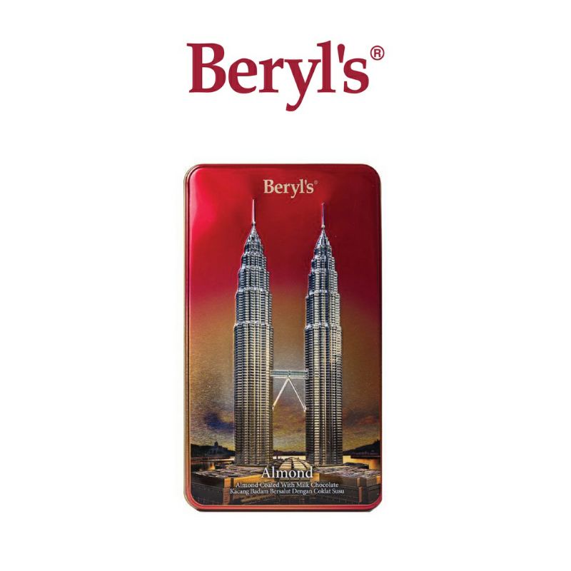 Beryl's Twin Tower Milk Can Almond Milk Chocolate 180g