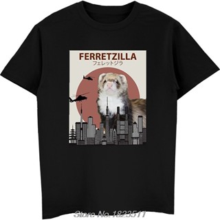 【Plus Size】 ขายดี เสื้อยืดแฟชั่น ลาย Ferretzilla Ferret | เสื้อยืด พิมพ์ลาย Ferret Lovers สไตล์ฮาราจูกุ แนวสตรีท ของขวัญ สําหรับผู้ชาย