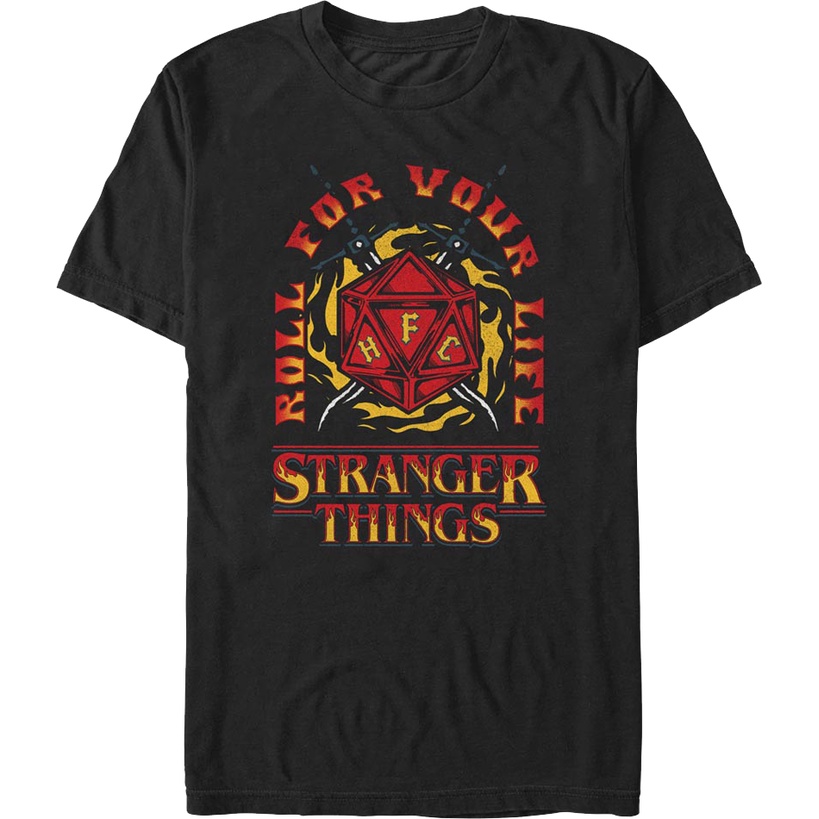 Roll For Your Life Stranger Things T-Shirt เสื้อยืดถูกๆ เสื้อยืดผู้ชาย