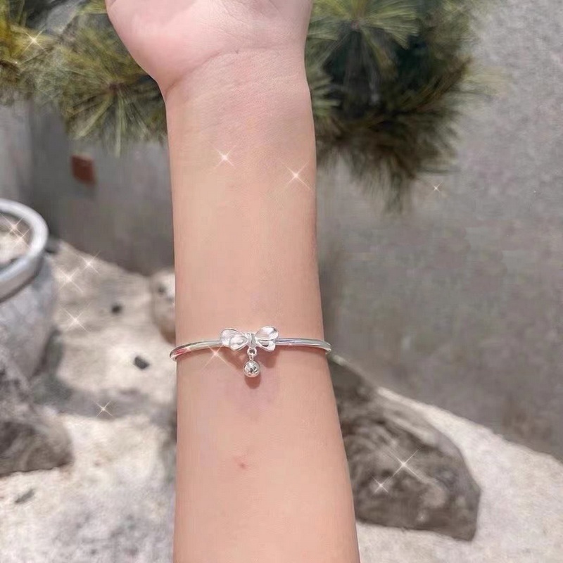 Tiktok สร้อยข้อมือ ประดับโบว์น่ารัก ปรับได้ รูปที่ 8