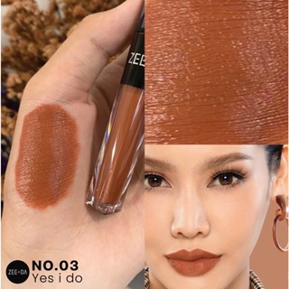 [03 YES I DO] ZEEDA SILKY COAT LIP MATTE (ลิปกันน้ำ, ไม่ติด mask)