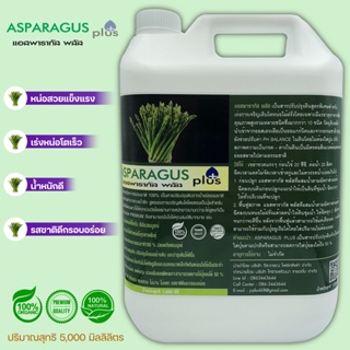 ASPARAGUS Plus+++ (แอสพารากัส พลัส) 5000cc ปุ๋ยน้ำออแกนิคจากธรรมชาติ100% สาหร่ายดำจากทะเลน้ำลึก สูตรเร่งการเจริญเติบโต