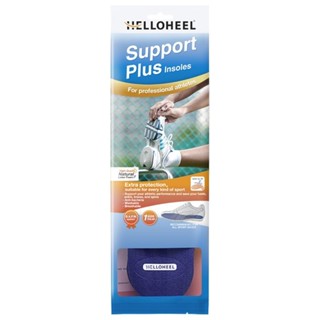 (1ชิ้น) HelloHeel Support Plus แผ่นรองพื้นในรองเท้ากีฬา ปกป้องเท้าจากแรงกระแทก สามารถตัดได้ตามขนาดของรองเท้า สีดำ รุ่...