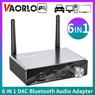 6 IN 1 อะแดปเตอร์แปลงเสียงบลูทูธไร้สาย DAC