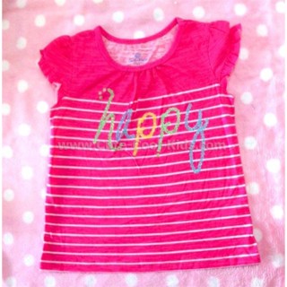 TSG-418 เสื้อยืดเด็กผู้หญิง สีชมพู Size-100 (3-4Y)