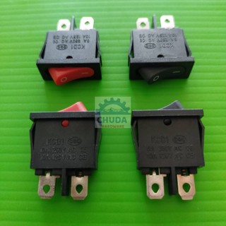 สวิทช์ 9.5x21mm กระดก เปิด ปิด Switch KCD1 2 ขา 6A 250V #สวิทช์ 9.5x21mm (1 ตัว)