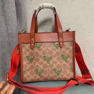 Coach  FIELD TOTE 22 IN SIGNATURE CANVAS WITH REXY PRINT CF088