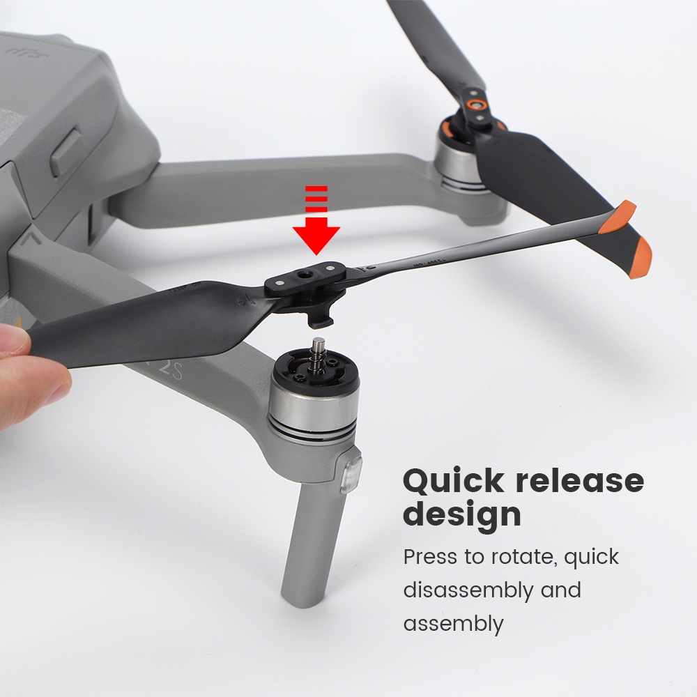 ใบพัด 7238F เสียงรบกวนต่ํา พับได้ อุปกรณ์เสริม สําหรับ DJI Mavic Air 2 Air 2S 4 ชิ้น