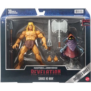 Masters of the Universe Masterverse Revelation Savage He-Man Action Figure and Ork Figure