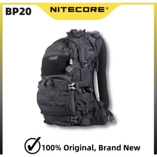 พร้อมส่ง Nitecore BP20 ความแข็งแรงสูงกันน้ำ1000D ผ้าไนลอนสีดำกระเป๋าเป้สะพายหลัง20ลิตรขนาดใหญ่สำหรับ Outdoors Travel