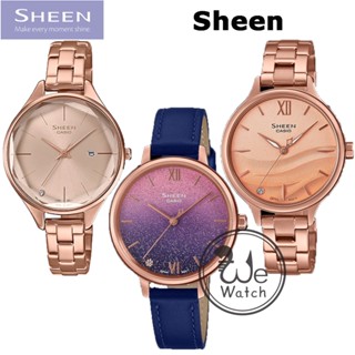 Sheen CASIO ของแท้ รุ่น SHE-4062PG-4A SHE-4548PGL-4A SHE-4550PG-4A นาฬิกาข้อมือผู้หญิง งานดีไซน์ เรียบหรู มีสไตล์ SHE