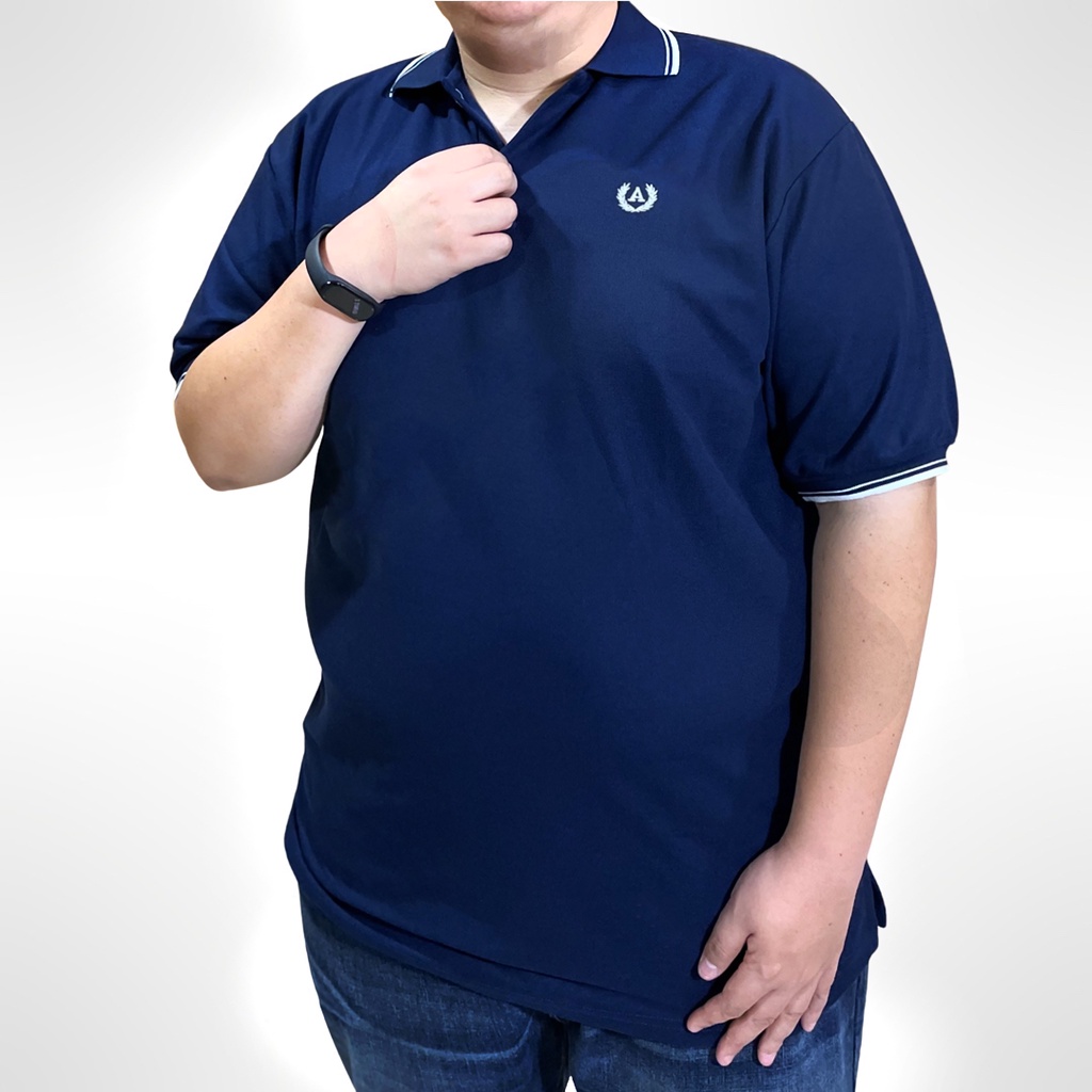 เสื้อโปโลผู้ชายหุ่นหมี Adarus ปกขลิบ 3XL-6XL อก 54" ไซส์ใหญ่มาก ผ้าใส่สบาย ไม่ร้อน งานพรีเมี่ยม ส่งไวมาก สีไม่ตก ไม่ย้วย