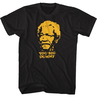 You Big Dummy Sanford and Son Shirt เสื้อยืดสีขาวผู้ชาย เสื้อคนอ้วน เสื้อยืดสีพื้น