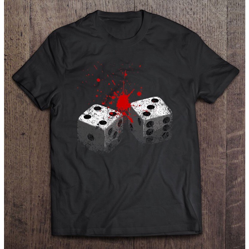Lucky 7 Dice Roll Seven Deadly Sins Gambling Graphic T เสื้อฤดูร้อนเสื้อยืดผู้ชาย