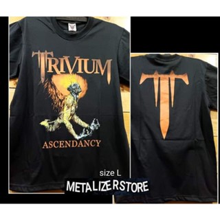 เสื้อยืด โลหะ PUNK ROCK Music ALTERNATIVE TRIVIUM ASCENDANCY ORIGINAL PRAPATAN REBEL