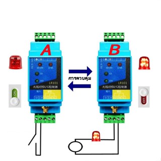 สวิตช์รีเลย์ไร้สาย  สวิตช์ตัวรวบรวมโมดูลส่งสัญญาณไร้สาย อุตสาหกรรมรีโมทคอนโทรล PLC สวิตช์รีเลย์ไร้สาย LR101