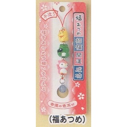 Fukuatsume-strap แมว กบ นกฮูก (5.5 cm)(*แมว = โชคลาภ การงาน*กบ = ความสุข,โชคดี*นกฮูก = การอยู่ดี กินดี ไม่ลำบาก มี 4 แบบ - รูปที่ 2