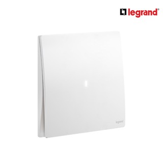 Legrand สวิตช์ทางเดียว 1ช่อง สีขาว มีไฟ LED 1G 1W 16AX Illuminated Switch |Mallia Senses |Matt White| 281010MW |Ucanbuys