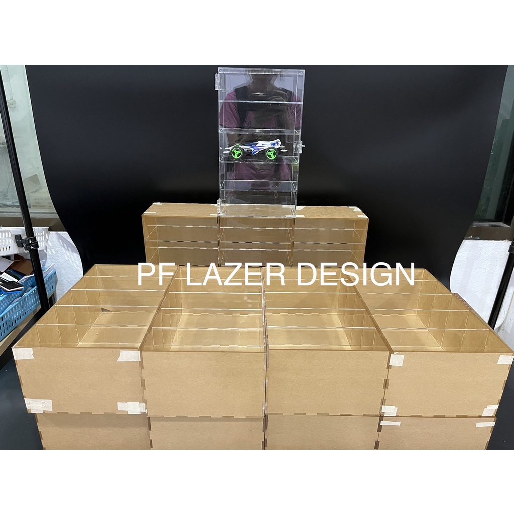 (ส่งจากไทย) กล่องโมเดล กล่องใส่ Mini 4 wd จำนวน 4ชั้น 5ชั้น 6ชั้น 7ชั้น  กล่องอะคริลิค ชั้นวางโมเดล - รูปที่ 7